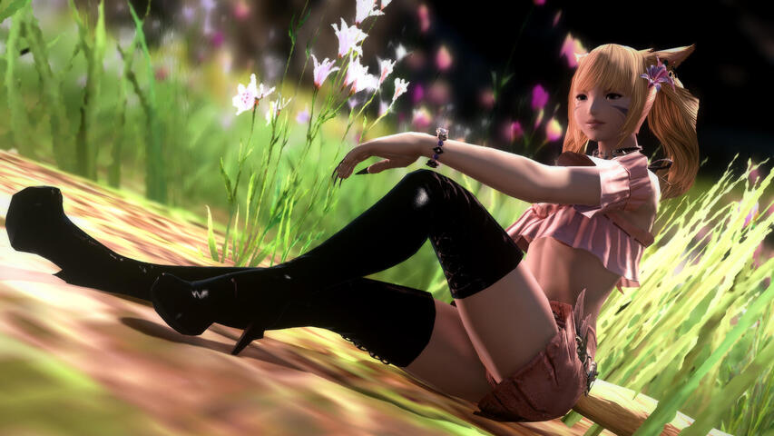 Enjoying nature.