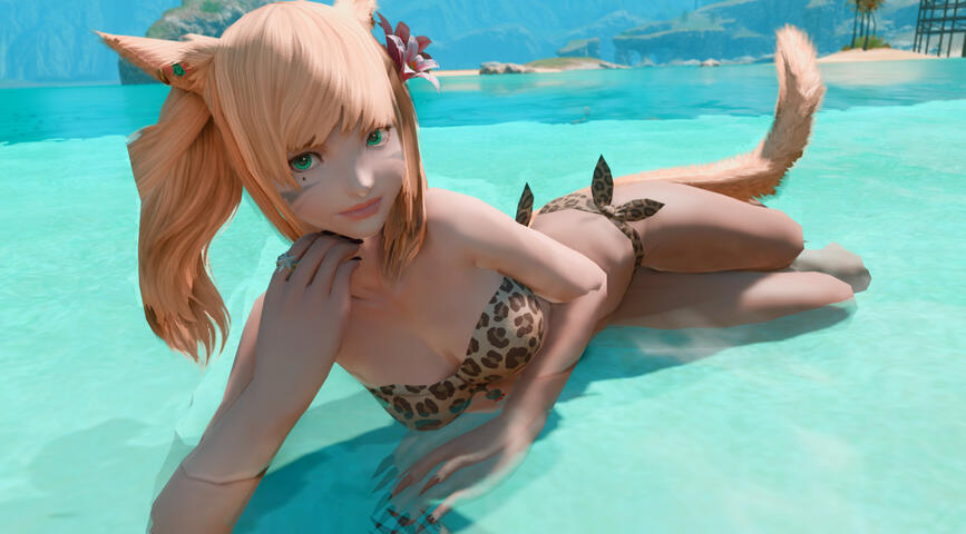 At the beach too!